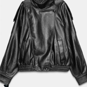 Zara Black Leather Jacket